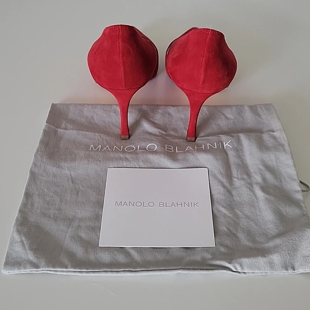 Manolo Blahnik Red Heels - Picture 9 of 11